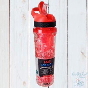 NWT OGGI CHILL TO GO SPORT WATER BOTTLE WITH FREEZER GEL CORE 16 oz 0.475 lt